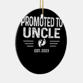 Aankondiging van de zwangerschap Bevorderd aan Oom Keramisch Ornament (Rechts)