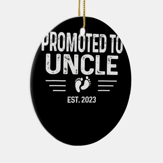 Aankondiging van de zwangerschap Bevorderd aan Oom Keramisch Ornament (Rechts)