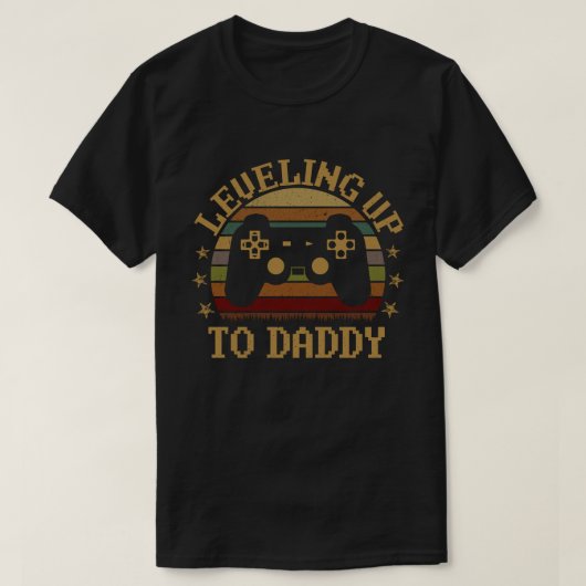 Aankondiging van de zwangerschap bij de pappa Game T-shirt (Design voorkant)