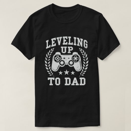 Aankondiging van de zwangerschap bij de pappa Game T-shirt (Design voorkant)