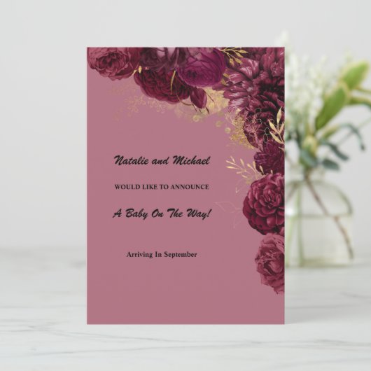 Aankondiging van de zwangerschap door Bourgogne en (Staand voorkant)