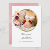 Aankondiging van de zwangerschap door Bourgogne-Ma (Voorkant / Achterkant)