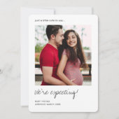 Aankondiging van de zwangerschap met aangepaste fo (Voorkant)