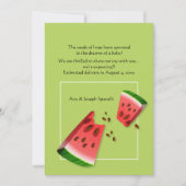 Aankondiging van de Zwangerschap met watermeloenen (Voorkant)