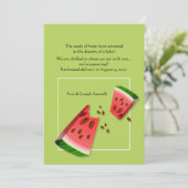 Aankondiging van de Zwangerschap met watermeloenen (Staand voorkant)