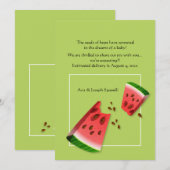 Aankondiging van de Zwangerschap met watermeloenen (Voorkant / Achterkant)