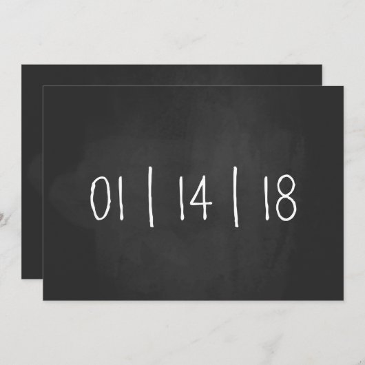 Aankondiging van de zwangerschap op het moederbord (Voorkant / Achterkant)