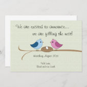 Aankondiging van de zwangerschap op maat (Voorkant / Achterkant)