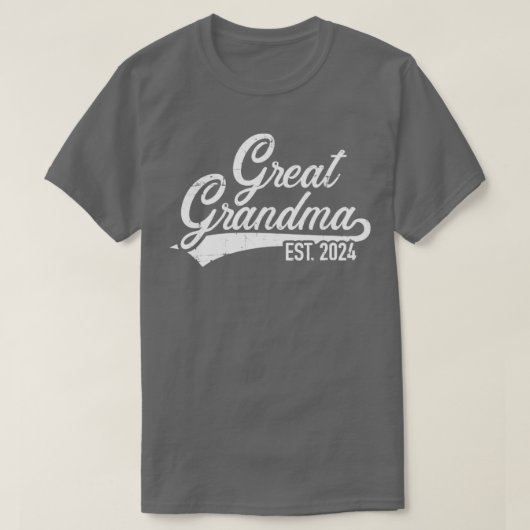 Aankondiging van de zwangerschap van overgrootmoed t-shirt (Design voorkant)