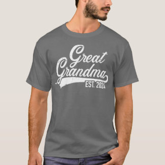 Aankondiging van de zwangerschap van overgrootmoed t-shirt