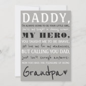 Aankondiging van de zwangerschap van papa tot opa (Voorkant)