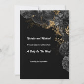 Aankondiging van de Zwangerschap van zwarte en gou (Voorkant)