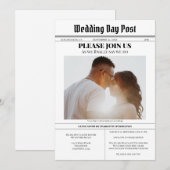 Aankondiging van de Zweedse krant Modern Fun Weddi (Voorkant / Achterkant)