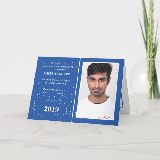 Aankondiging van diploma-uitreiking aanpasbare uit (Voorkant)