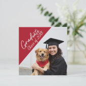 Aankondiging van diploma-uitreikingsfeest Afstudee (Staand voorkant)