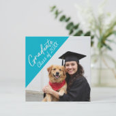 Aankondiging van diploma-uitreikingsfeest Afstudee (Staand voorkant)