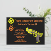 Aankondiging van doellaser-Label op zaterdag (Staand voorkant)