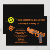 Aankondiging van doellaser-Label op zaterdag (Voorkant / Achterkant)