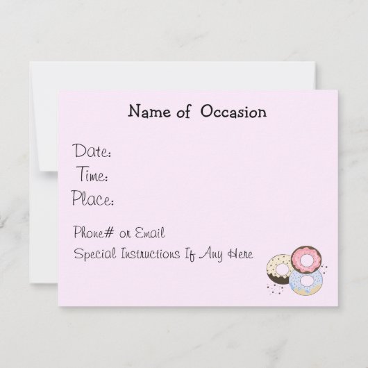 Aankondiging van donuts en koffie (Achterkant)