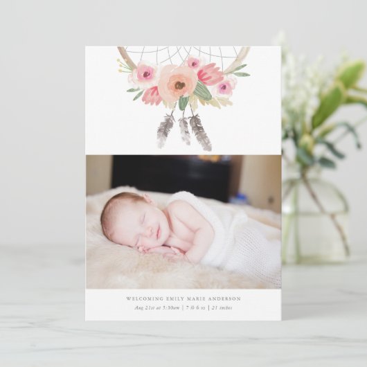 Aankondiging van Dream Catcher Birth (Staand voorkant)