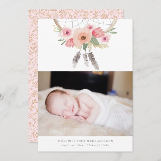 Aankondiging van Dream Catcher Birth (Voorkant / Achterkant)