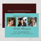 Aankondiging van drie Afstuderen voor fotobalie (Voorkant / Achterkant)