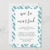 Aankondiging van drie foto's na bruiloft (Achterkant)