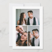 Aankondiging van drie foto's na bruiloft (Voorkant)