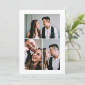 Aankondiging van drie foto's na bruiloft (Staand voorkant)