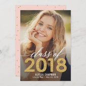 Aankondiging van een Afstuderen voor het mousseren (Voorkant / Achterkant)