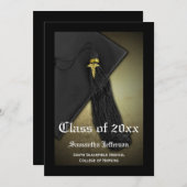 Aankondiging van een Afstuderen voor verpleegkunde (Voorkant / Achterkant)