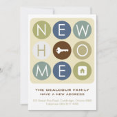 Aankondiging van een bewegend huis - Retro Typogra (Voorkant)