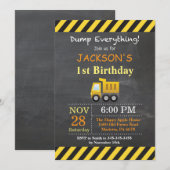 Aankondiging van een "Birthday Dump Truck"-project (Voorkant / Achterkant)