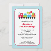 Aankondiging van een "Birthday Train" (Voorkant)