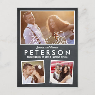 Aankondiging van een bruiloft voor voetgangers en 