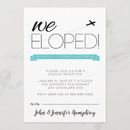 Aankondiging van een Elopement en Uitnodiging voor