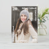 Aankondiging van een gepersonaliseerd Afstuderen (Staand voorkant)