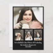 Aankondiging van een gepersonaliseerd Afstuderen (Achterkant)