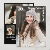 Aankondiging van een gepersonaliseerd Afstuderen (Voorkant / Achterkant)