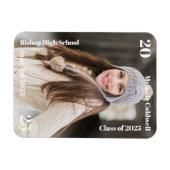 Aankondiging van een gepersonaliseerd Afstuderen Magneet (Horizontaal)