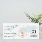 Aankondiging van een instapkaart die weggaat (Staand voorkant)