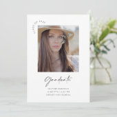 Aankondiging van een Kaart van de graduatiepartij (Staand voorkant)