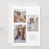 Aankondiging van een Kaart van de graduatiepartij (Achterkant)