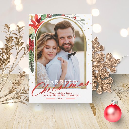 Aankondiging van een kerstvakantie-huwelijk