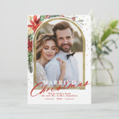 Aankondiging van een kerstvakantie-huwelijk (Staand voorkant)