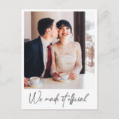 Aankondiging van een korte foto-weduwschap (Voorkant)