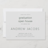 Aankondiging van een modern Afstuderen in Trendy (Achterkant)