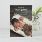 Aankondiging van een moderne minimale foto (Staand voorkant)