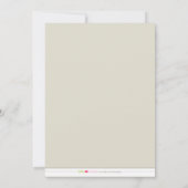 Aankondiging van een monogram gestreept : roze (Achterkant)