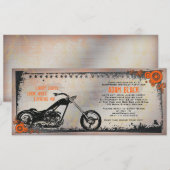 Aankondiging van een motorfiets (Voorkant / Achterkant)